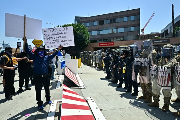 Guardia Nacional llega a Los Ángeles tras protestas por redadas migratorias en Estados Unidos