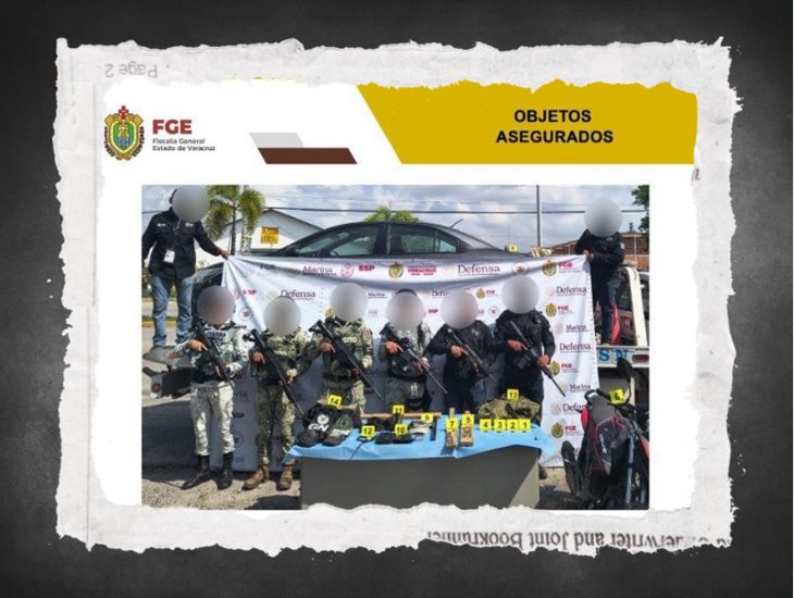 Realizan cateo sorpresa en Martínez de la Torre; aseguran arsenal y equipo táctico