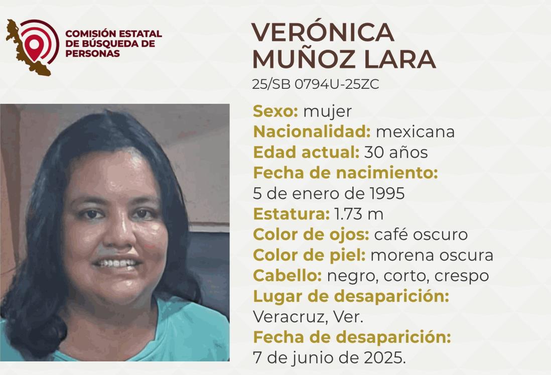 Desaparece la joven Verónica Muñoz Lara en el puerto de Veracruz