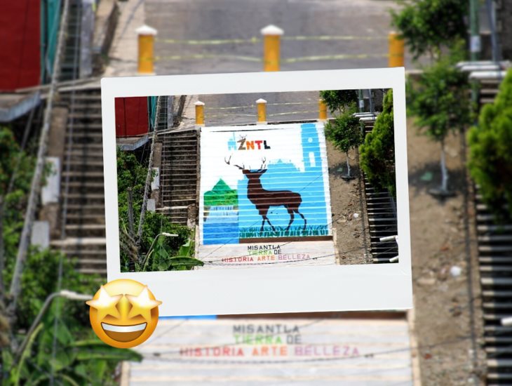 Inaguran mural en Misantla; vecinos y artistas se congregaron para presenciarlo 