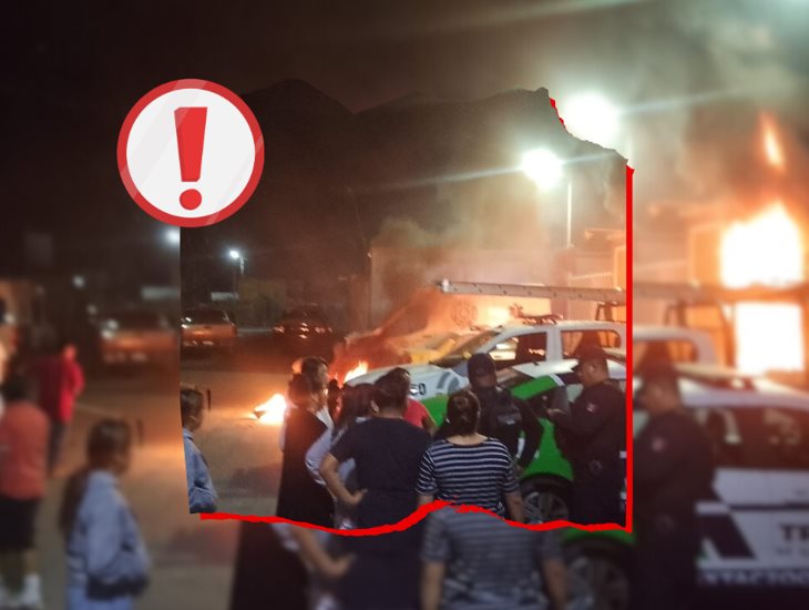Prenden fuego en comandancia de Ixtaczoquitlán; por presunta detención arbitraria