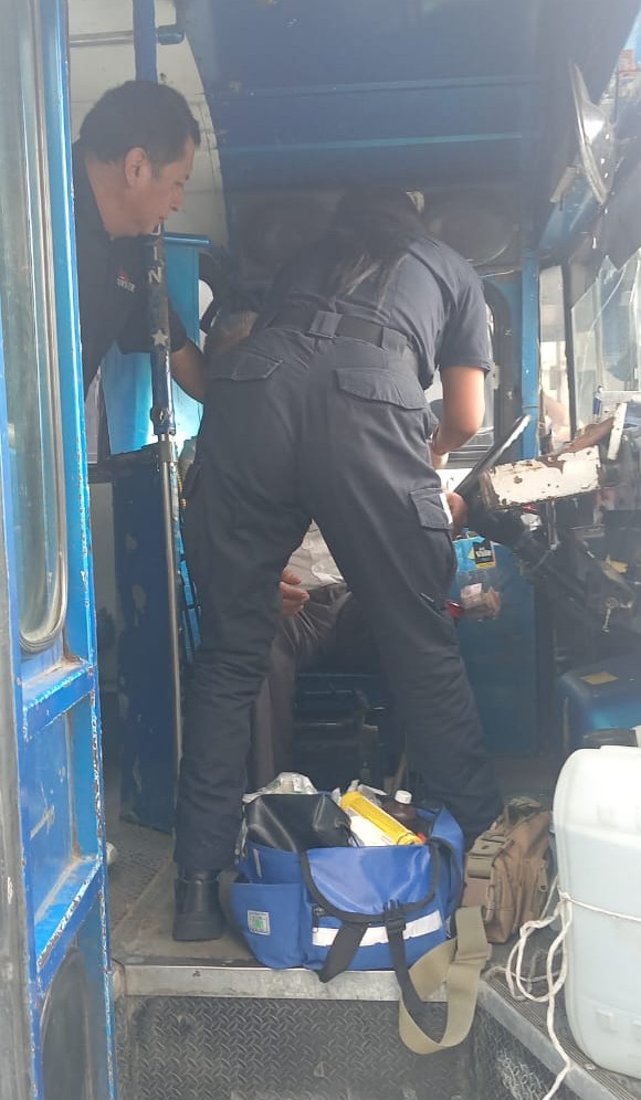 Xalapa: chofer se marea y detiene autobús con todo y pasaje en Los Sauces