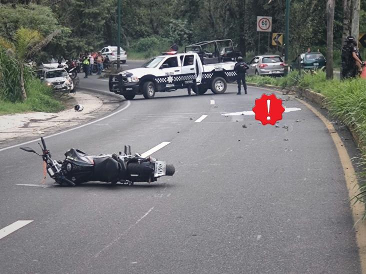 Motociclista pierde la vida en bulevar Xalapa-Coatepec