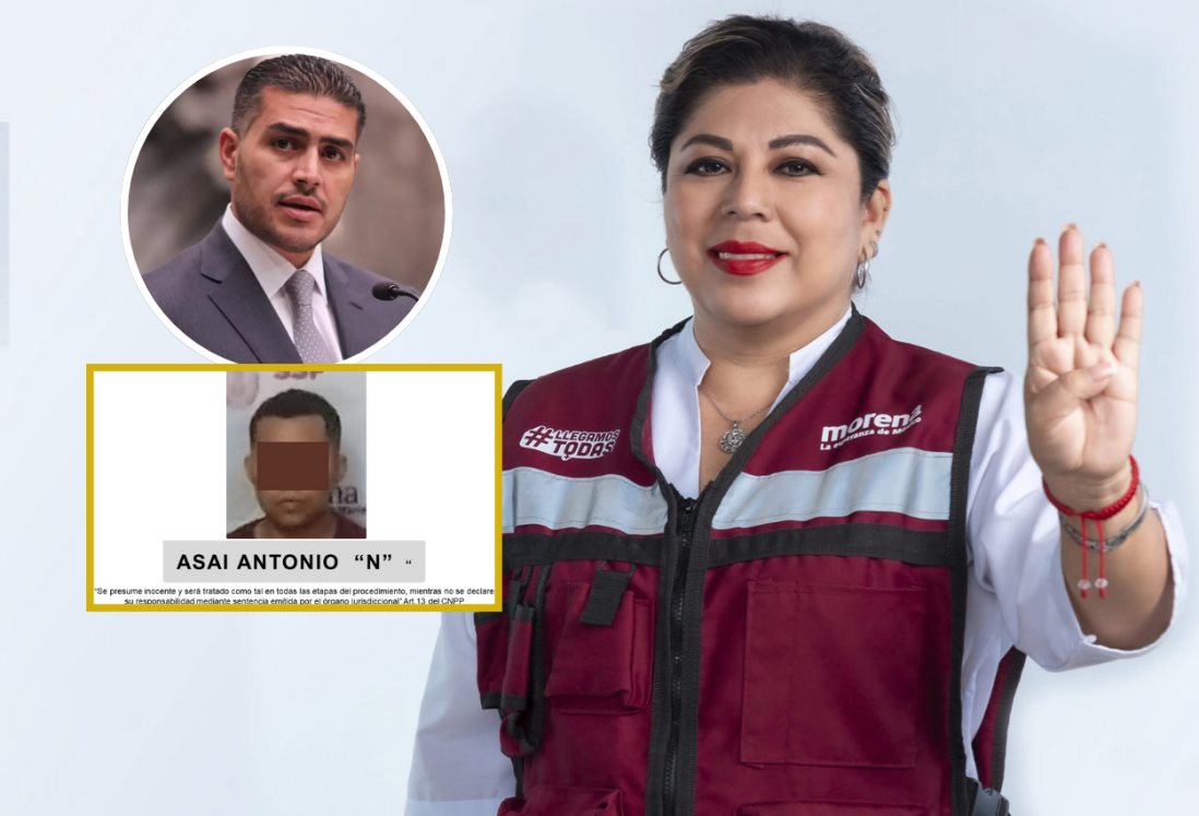 Destaca García Harfuch detención de Asaí "N" por crimen de Yesenia Lara, candidata de Morena en Texistepec, Veracruz