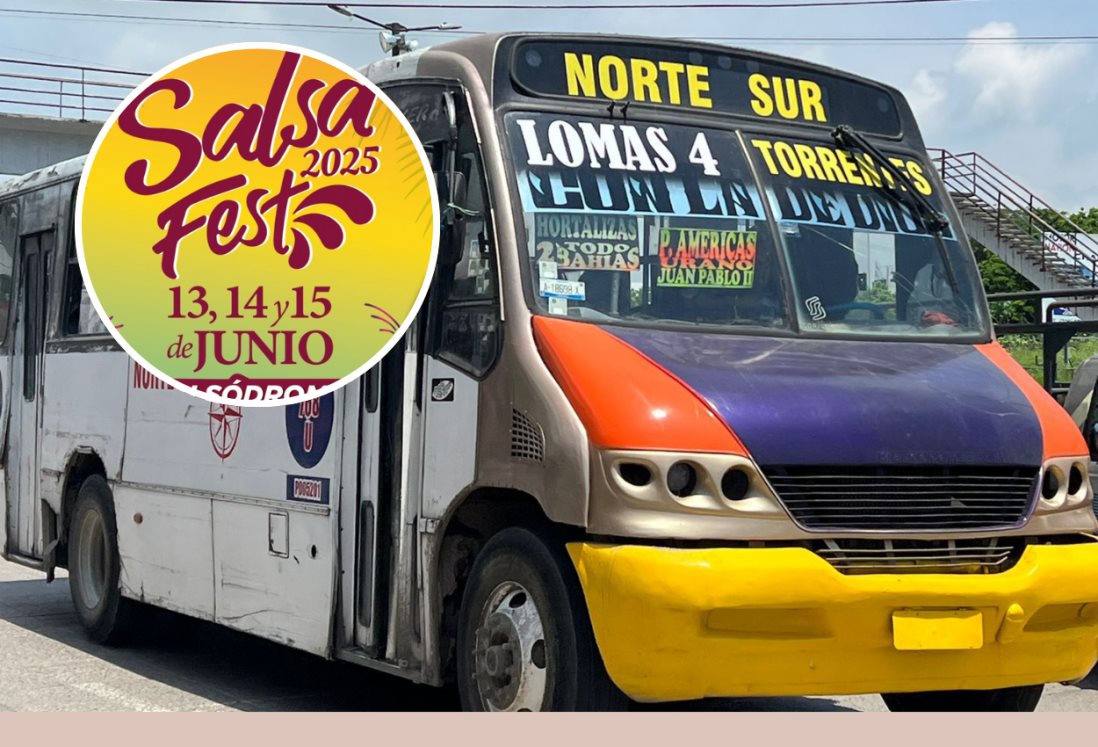 Estas 10 rutas de camiones urbanos en Veracruz extenderán sus horarios por el Salsa Fest 2025