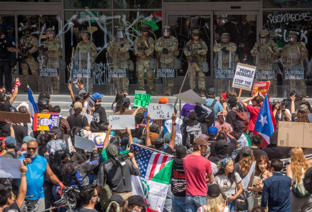 Trump despliega miles de marines y guardias nacionales en Los Ángeles ante disturbios contra redadas