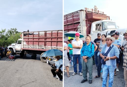 Realizan bloqueo en carretera de Martínez de la Torre; por este motivo 