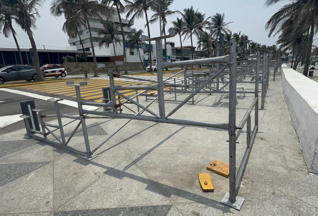 Carnaval de Veracruz: Estos son los tramos reducidos del bulevar por instalación de gradas