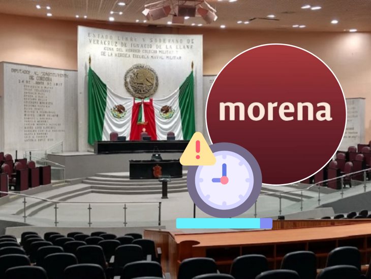 Tras 4 horas de retraso, Morena intentó sesionar sin cumplir con protocolo en Congreso de Veracruz