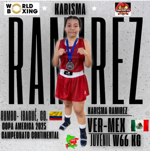 La boxeadora veracruzana Karisma Daniela pide apoyo para luchar en Colombia