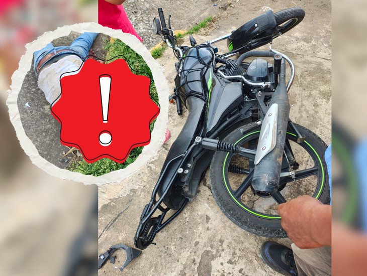 Motociclista derrapa en la carretera Córdoba-Naranjal; está grave