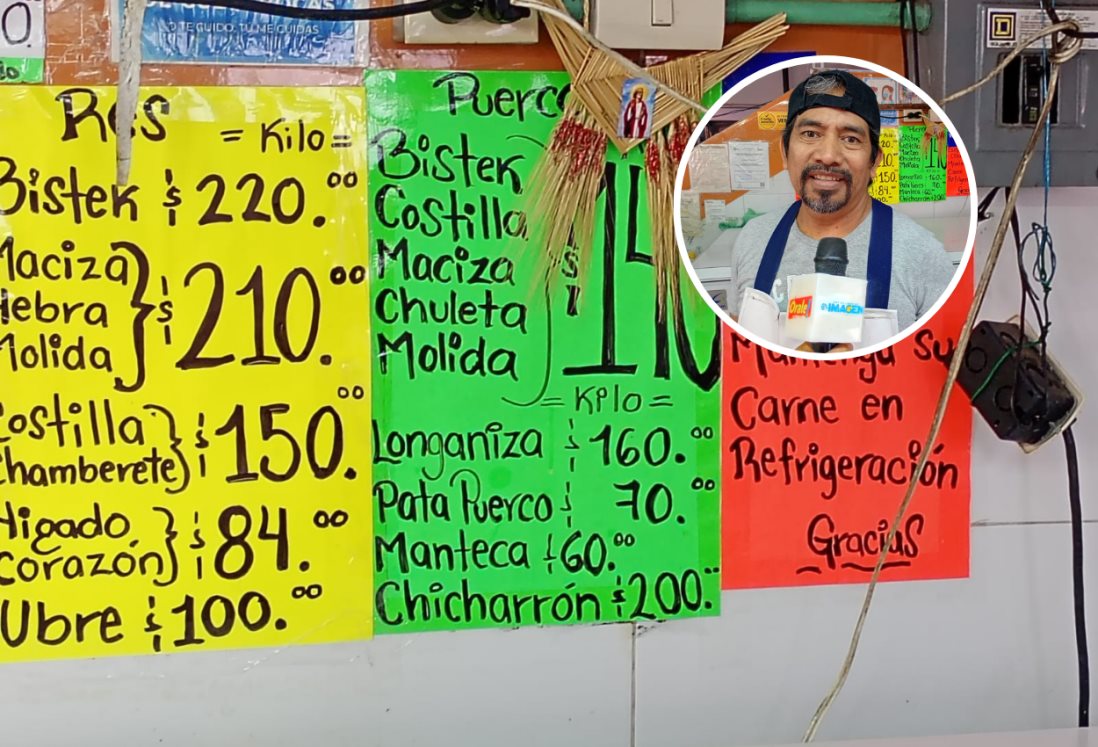 Bajan las ventas de carne en mercados de Veracruz, pero precios continúan elevándose: comerciantes