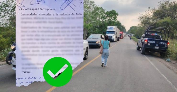 Liberan paso San Rafael-Martínez de la Torre; logran acuerdo