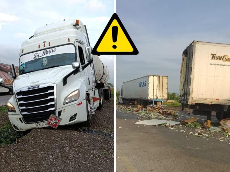 ¡Atento! Reportan 2 accidenten cerca de la caseta de Cuitláhuac
