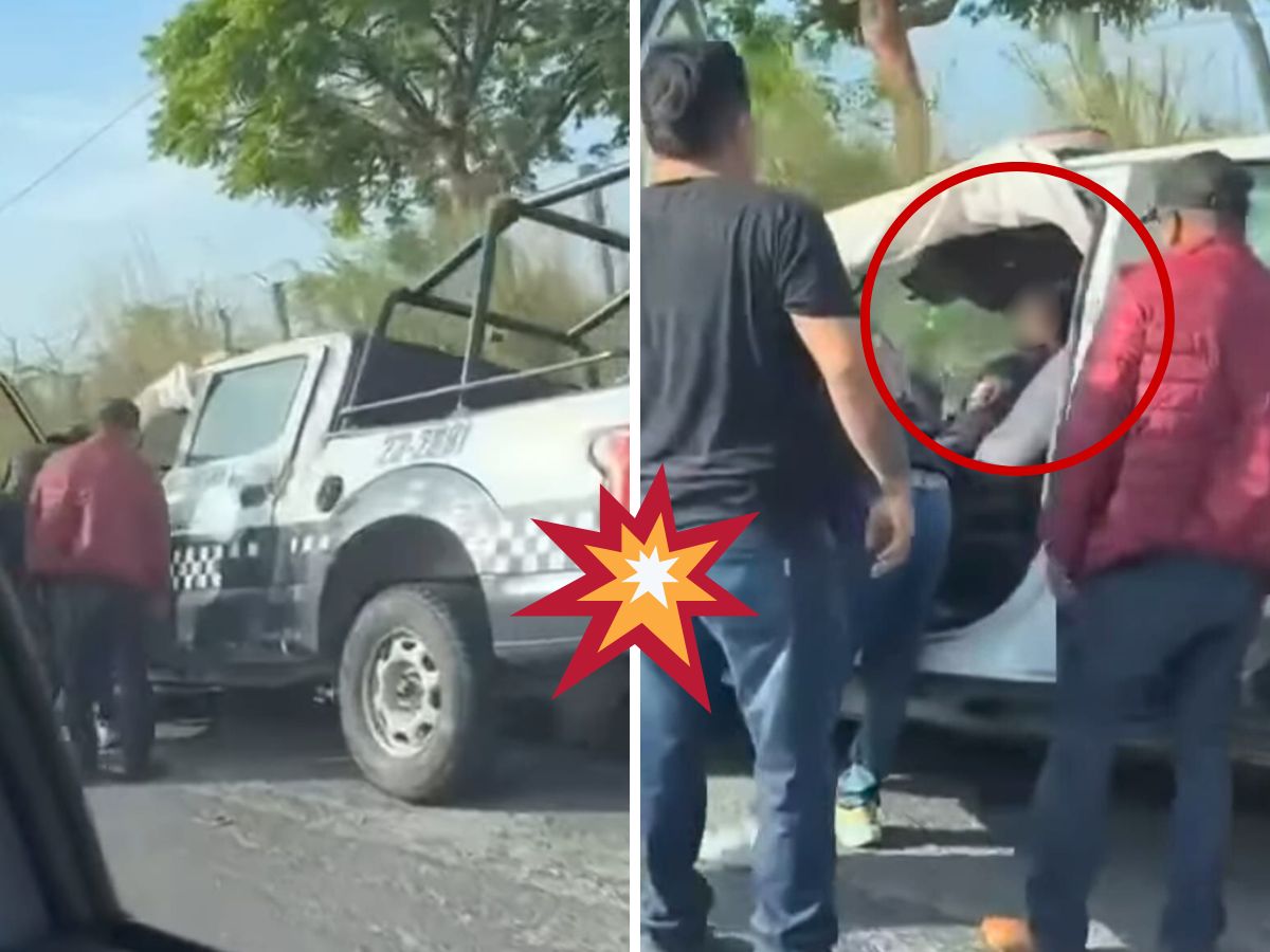 Vuelca patrulla de SSP Veracruz en Plan del Río; dos policías heridos