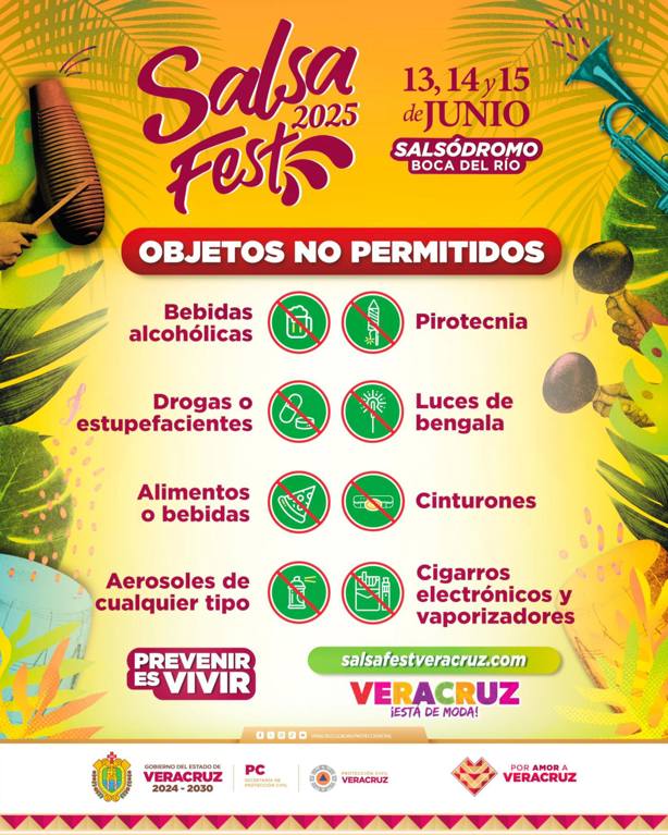 Salsa Fest 2025: Por esta razón está prohibido que lleves cinturón