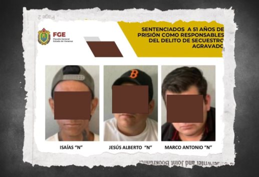 Condenan a 51 años de prisión a tres secuestradores en Martínez de la Torre
