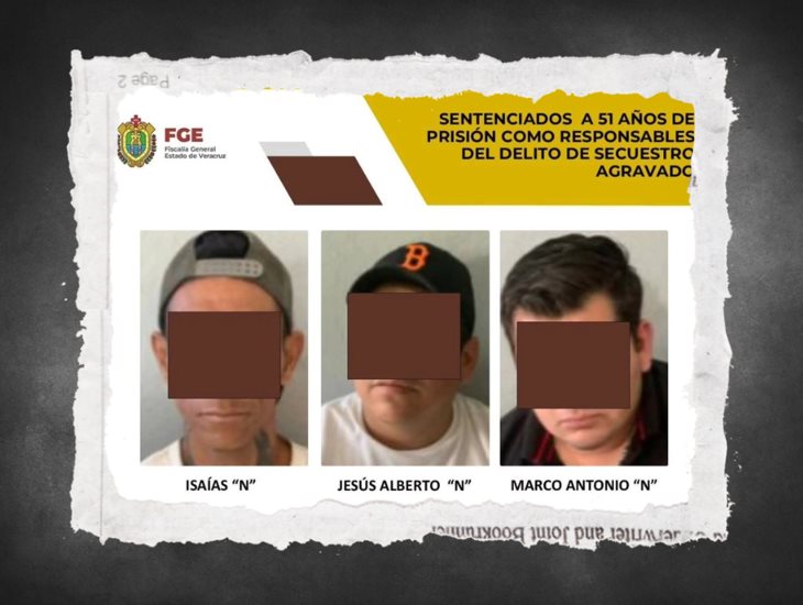 Condenan a 51 años de prisión a tres secuestradores en Martínez de la Torre
