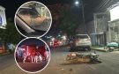 Conductor impacta su auto contra motos, una camioneta y bicicleta en Cardel; hay 4 lesionados