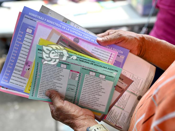 Elección Judicial: computadas, casi 6 % de actas en Veracruz; ¿quién va ganando?