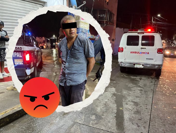 Vecinos detienen y golpean a sujeto que acosaba a una menor en la colonia Floresta de Xalapa
