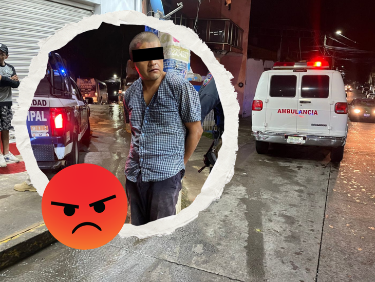 Vecinos detienen y golpean a sujeto que acosaba a una menor en la colonia Floresta de Xalapa