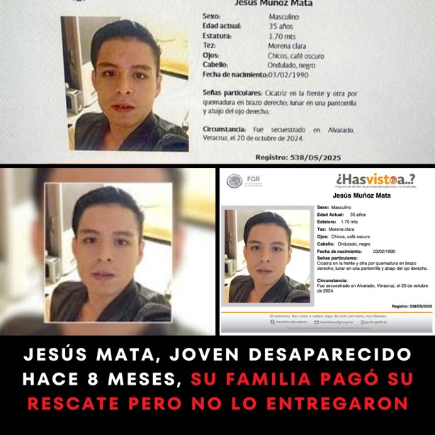 Desde octubre, sobrino del diseñador mexicano Gustavo Matta desapareció en Veracruz