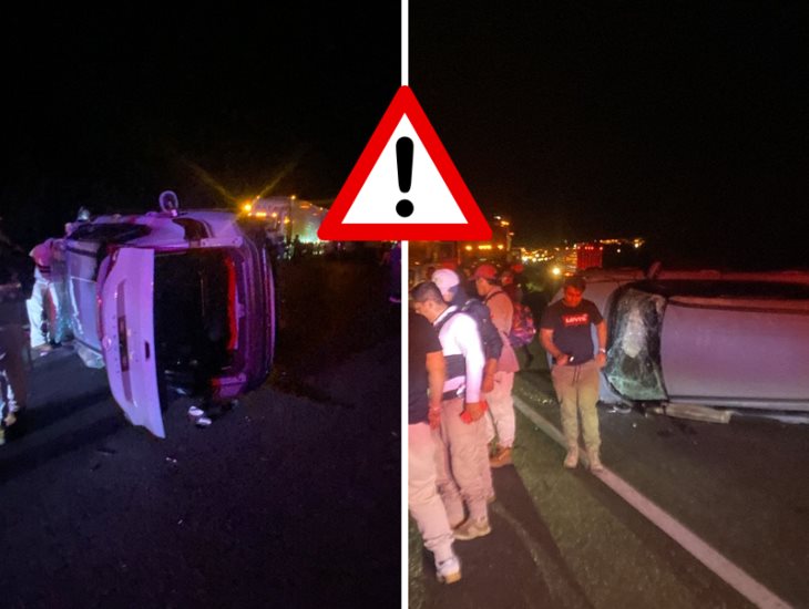 Se registra carambola en la autopista Xalapa-Perote 