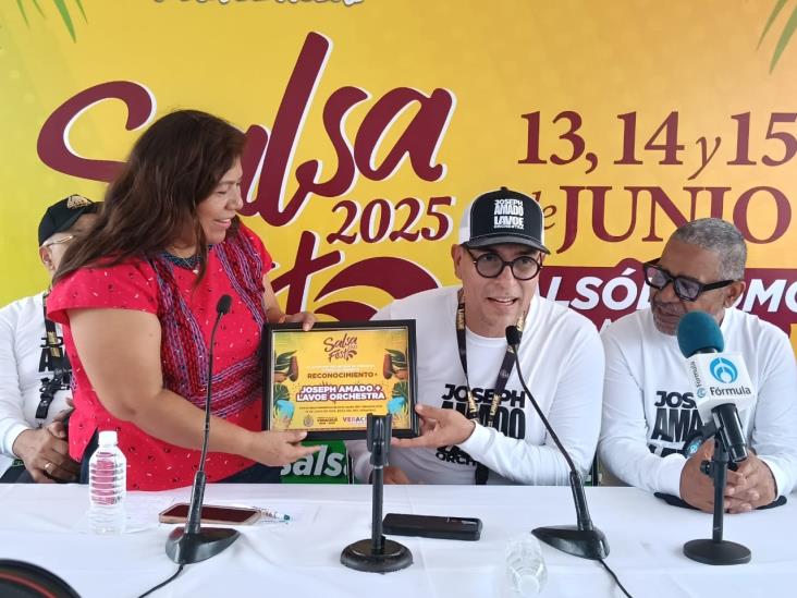 Joseph Amado y la Orquesta Lavoe integran a músicos veracruzanos en show en Salsa Fest 2025