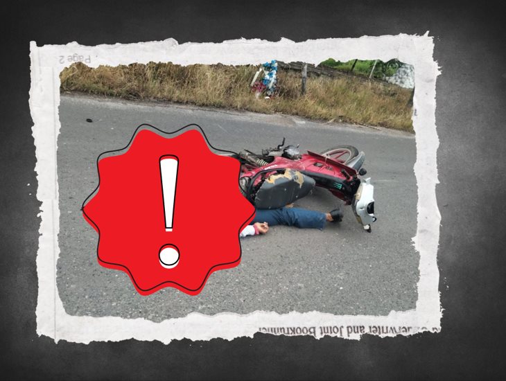 Motociclista se debate entre la vida y la muerte tras accidentarse en Cuitláhuac