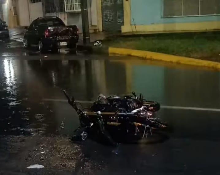 Motociclista pierde la vida en accidente en avenida Cuauhtémoc de Veracruz