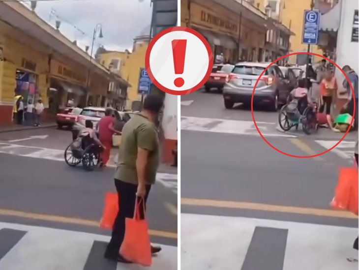 Captan agresión de mujer en silla de ruedas contra otra mujer en Orizaba (+Video)