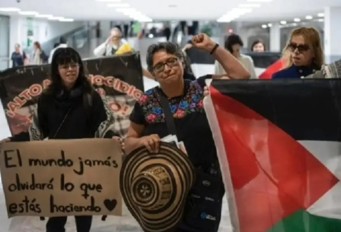 Interceptan a activista veracruzana que llevaba ayuda humanitaria a mexicanos en Gaza