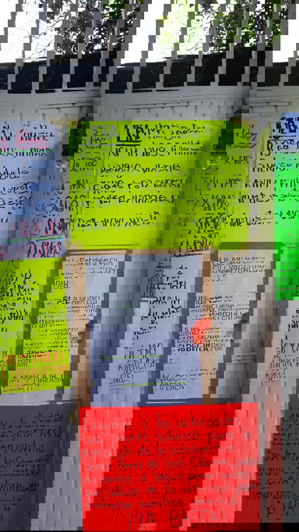 Protestan maestros en escuela primaria de Lomas del Río Medio 3, en Veracruz