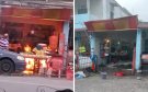 Causa temor incendio de tanque de gas en una taquería de Veracruz