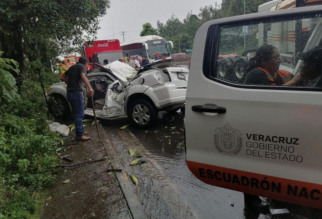 Trágico accidente en carretera Xalapa-Banderilla deja tres personas gravemente heridas