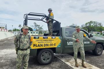 Sedena activa el Plan DN III-E por temporada de lluvias en Veracruz