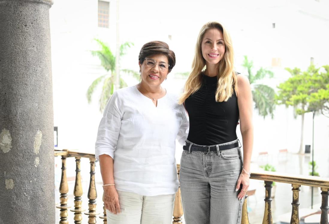 Paty Lobeira se reúne con la alcaldesa electa de Veracruz, Rosa María Hernández Espejo