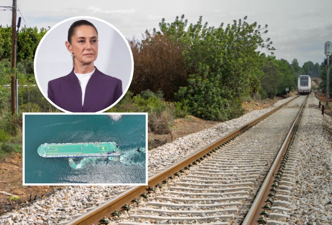 Claudia Sheinbaum destaca avances en el Corredor Interoceánico del Istmo de Tehuantepec en Coatzacoalcos, Veracruz