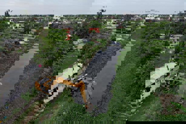 Atienden zonas de encharcamiento por lluvias en Boca del Río