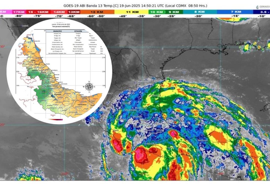 Erick se degrada a huracán categoría 1; prevén lluvias intensas para Veracruz 