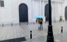Lluvia en Veracruz pone a los ciudadanos en el centro histórico a resguardarse
