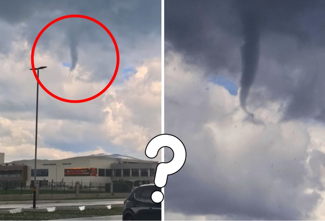 Meteorólogo Federico Acevedo capta en VIDEO fenómeno meteorológico sobre centro comercial ¿Es un tornado?