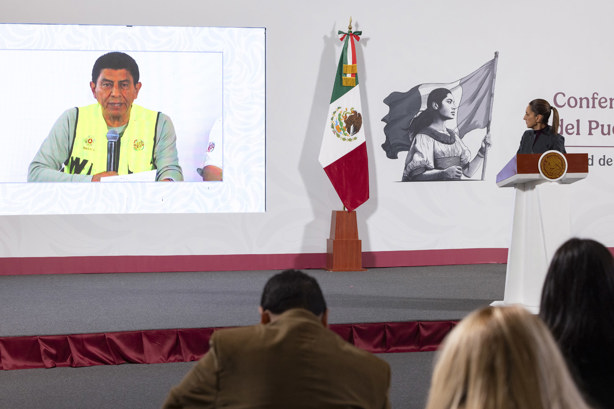 Miles de elementos del Gobierno de México están listos para atender emergencias por huracán Erick. Claudia Sheinbaum