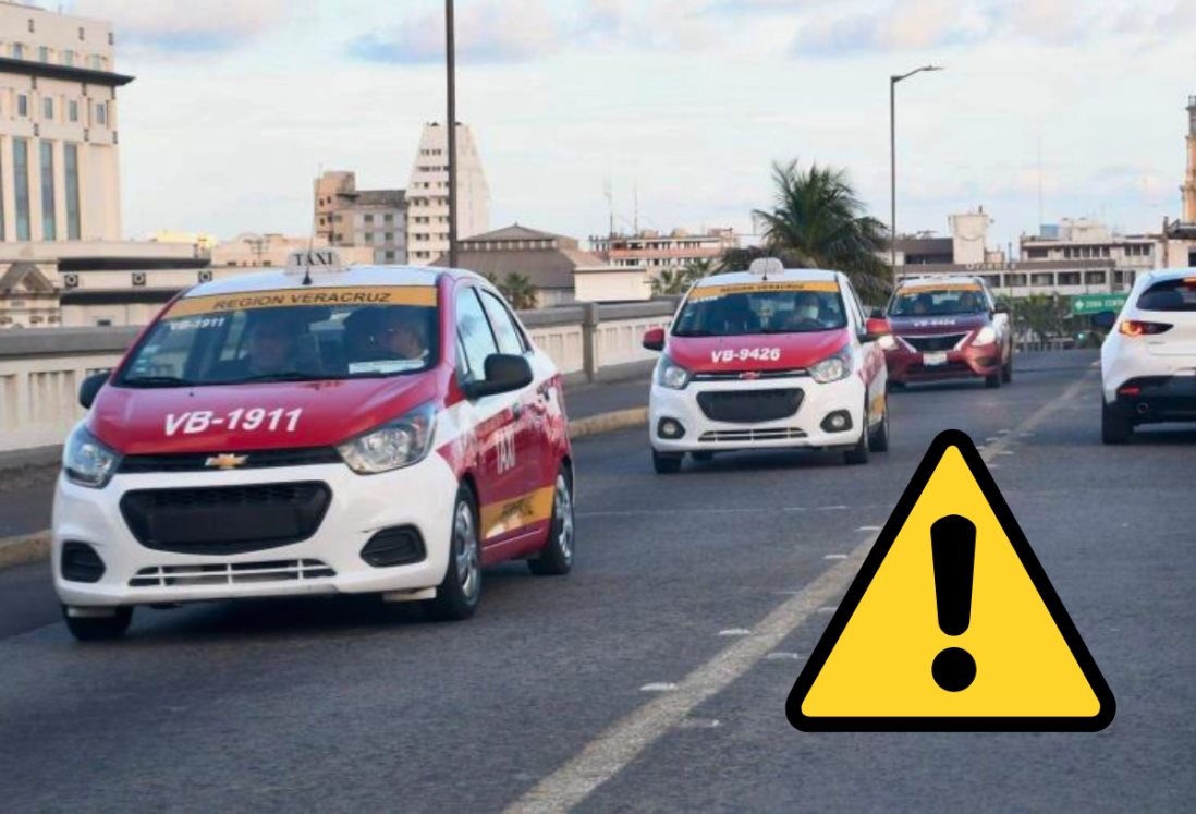 Taxistas de Veracruz se cuidan entre ellos ante inseguridad nocturna, señala dirigente de CROC
