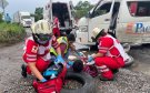Dos jóvenes lesionados tras chocar contra combi en la carretera Martínez–San Rafael