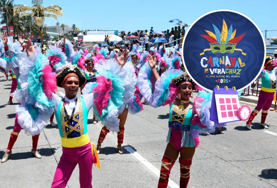Carnaval de Veracruz 2025: estos son los horarios de los paseos por el bulevar Ávila Camacho