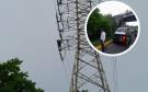 Fallece en el hospital el hombre que subió a torre de alta tensión en Veracruz