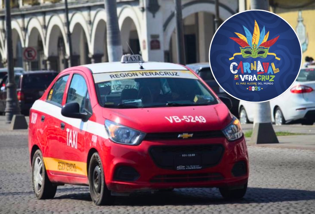 Taxistas de Veracruz listos para el Carnaval; esperan aumento del 50% en la demanda