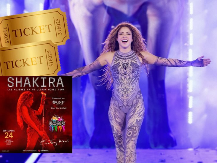 Revelan precios de los boletos para ver a Shakira en concierto en Veracruz